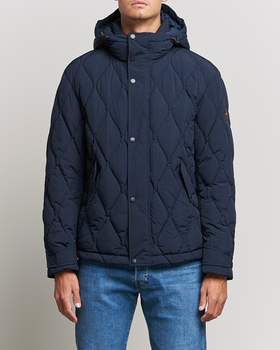 Men | BOSS Casual | BOSS Casual | Onlet Quilted Down Jacket Dark Blue