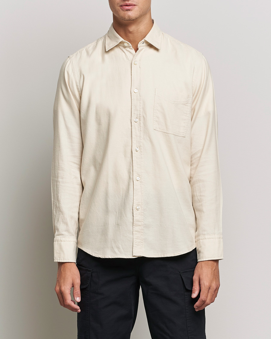 Men | Shirts | BOSS ORANGE | Relegant Flannel Shirt Open White