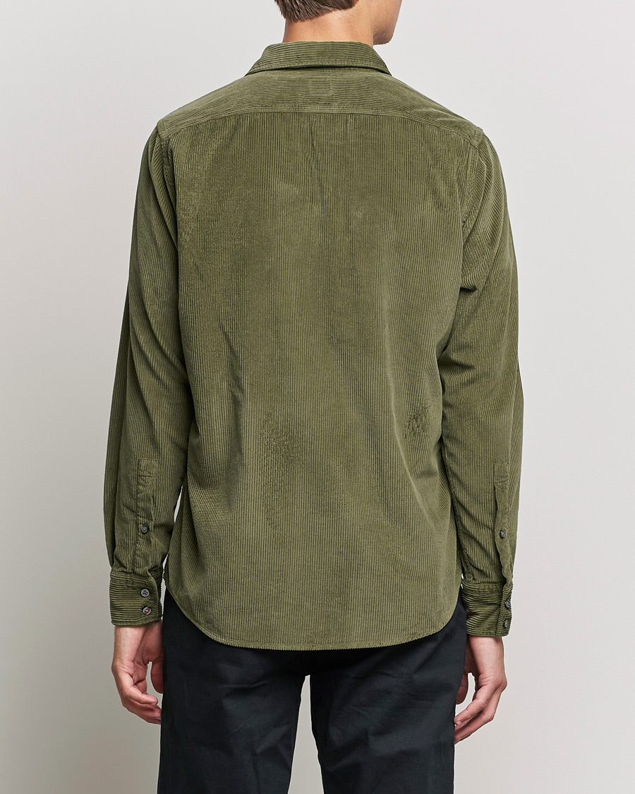 Men | Shirts | BOSS ORANGE | Relegant Corduroy Shirt Dark Green