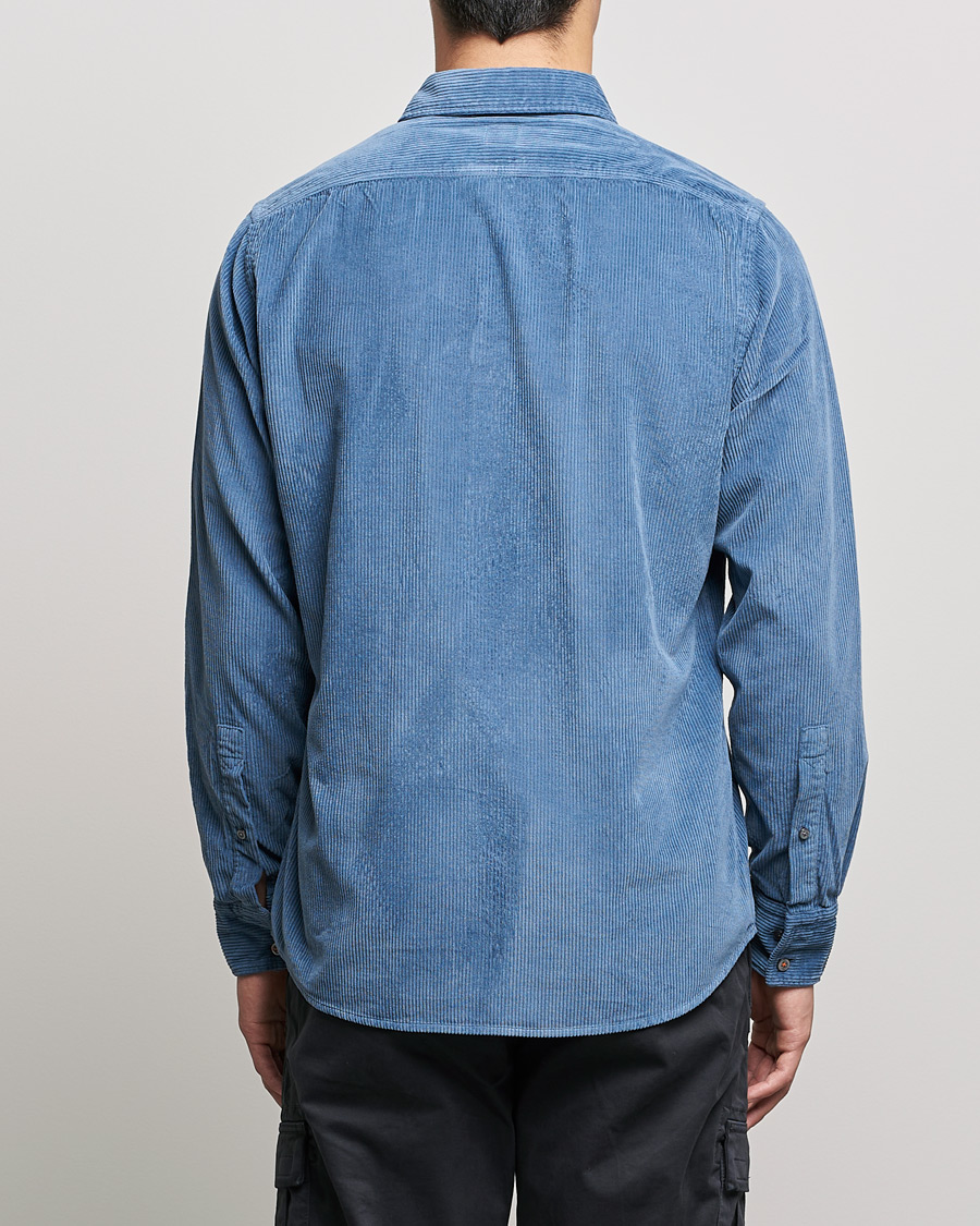 Men | Shirts | BOSS ORANGE | Relegant Corduroy Shirt Bright Blue