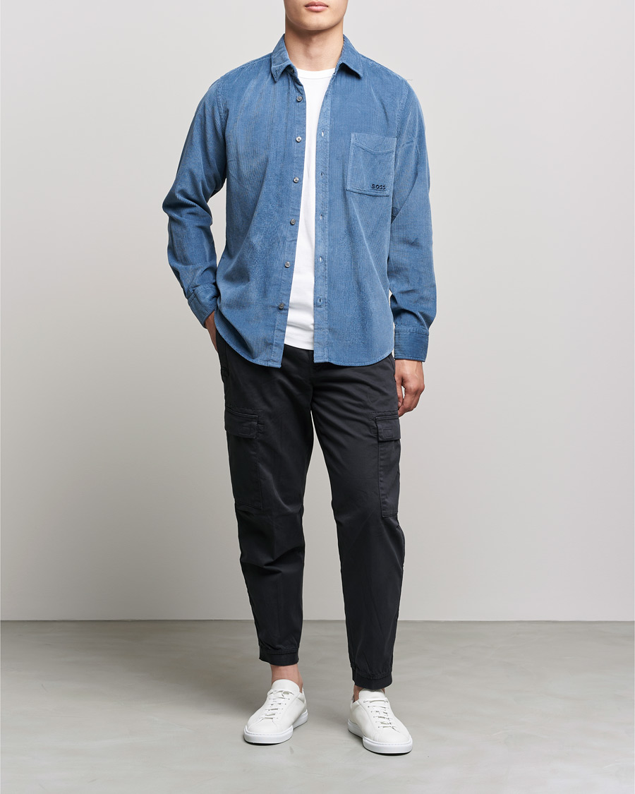 Men | Trousers | BOSS ORANGE | BOSS Casual Sisla Cargo Pants Black