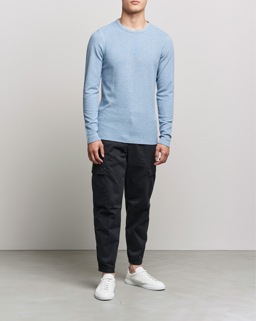 Men | Sweaters & Knitwear | BOSS Casual | Tempest Sweater Light Blue