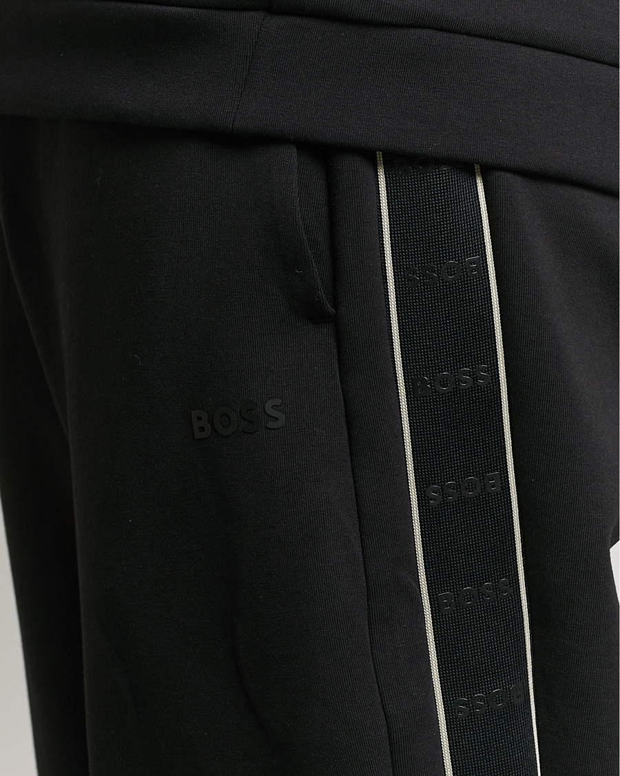 Men | Trousers | BOSS Athleisure | Hadim Sweatpants Black