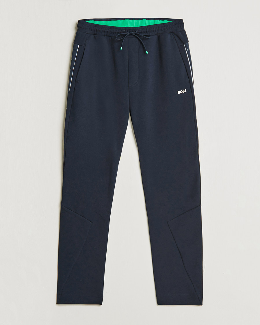 Men | Trousers | BOSS GREEN | BOSS Athleisure Hadim Sweatpants Dark Blue