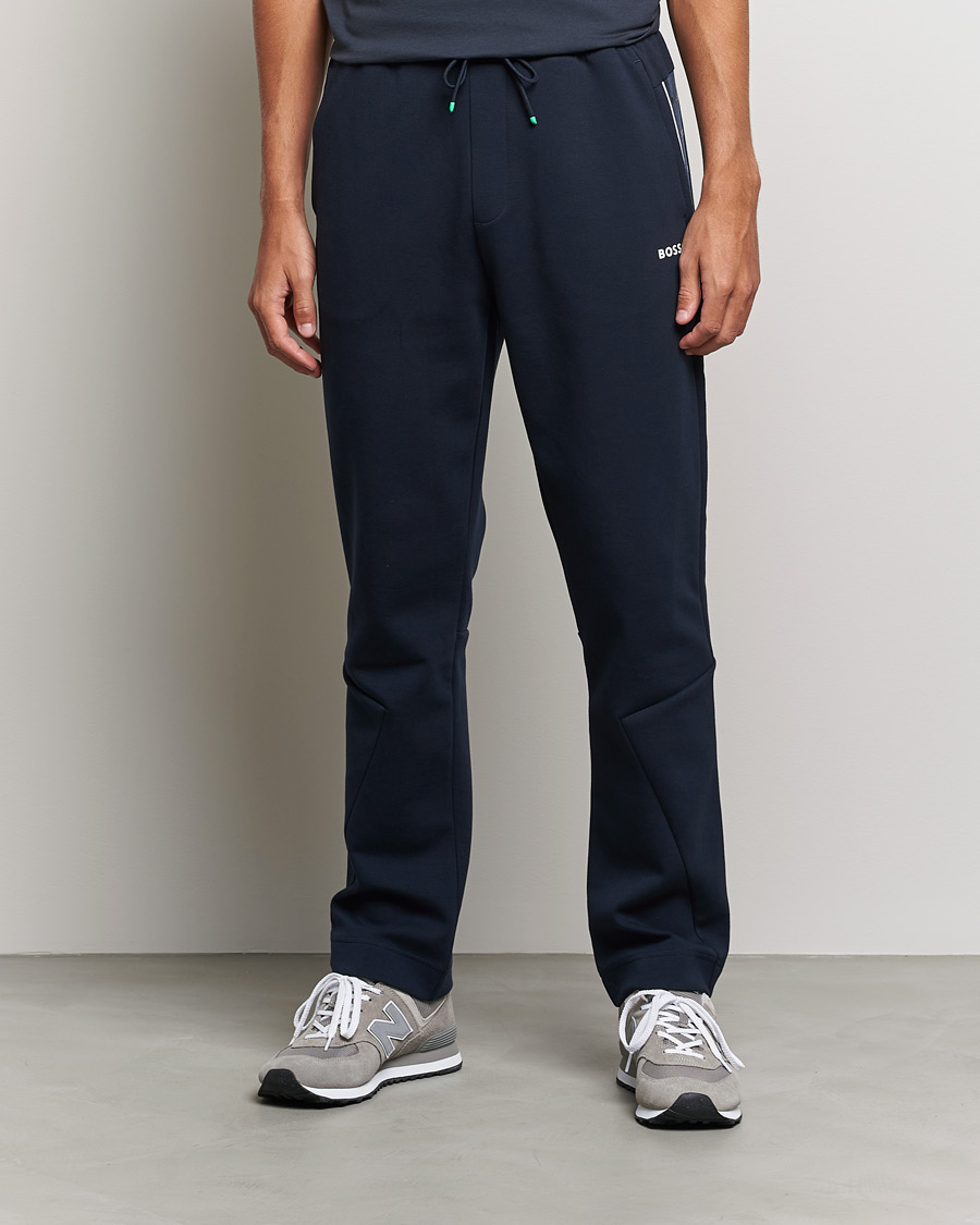 Men | Trousers | BOSS GREEN | BOSS Athleisure Hadim Sweatpants Dark Blue