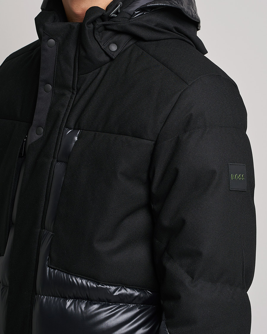 Men | Coats & Jackets | BOSS GREEN | Arviko Semi Glossy Down Parka Black