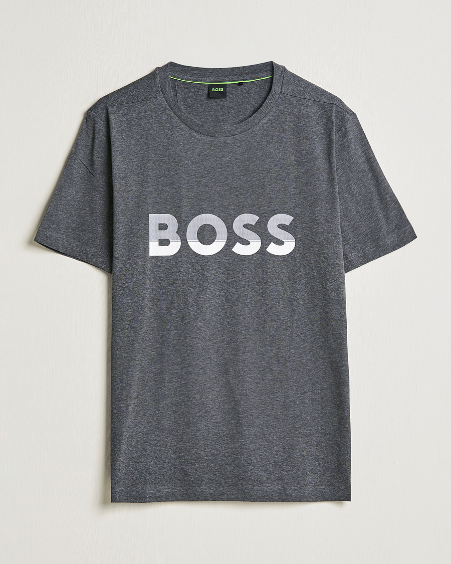 Men |  | BOSS Athleisure | Logo Crew Neck T-Shirt Medium Grey
