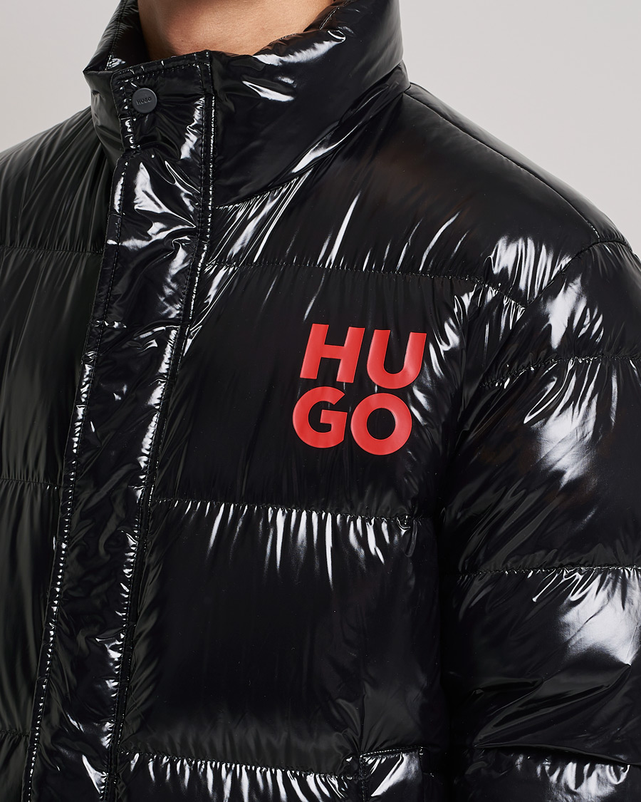 Men | Coats & Jackets | HUGO | Biron Glossy Down Jacket Black