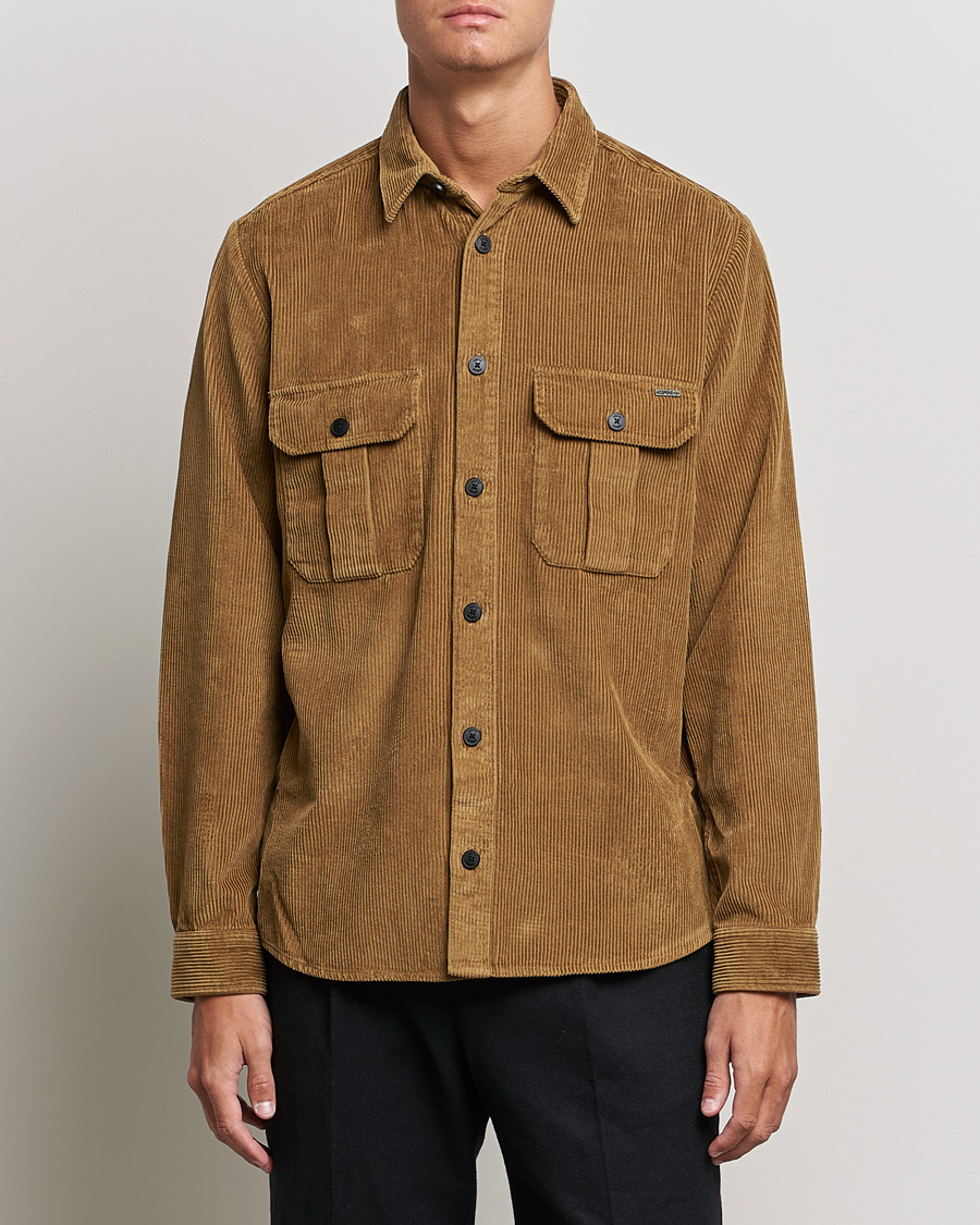 Men | Shirt Jackets | HUGO | Ejaz Overshirt Light Brown