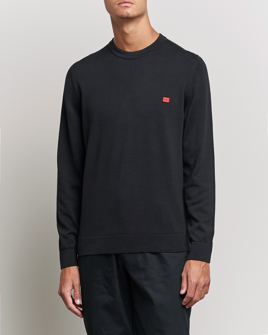Men | Sweaters & Knitwear | HUGO | San Cassius Knitted Sweater Black