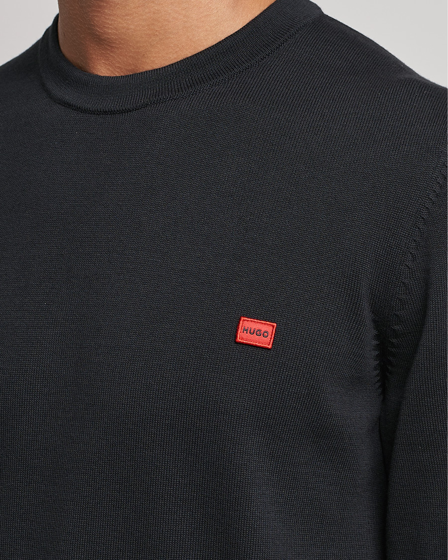 Men | Sweaters & Knitwear | HUGO | San Cassius Knitted Sweater Black