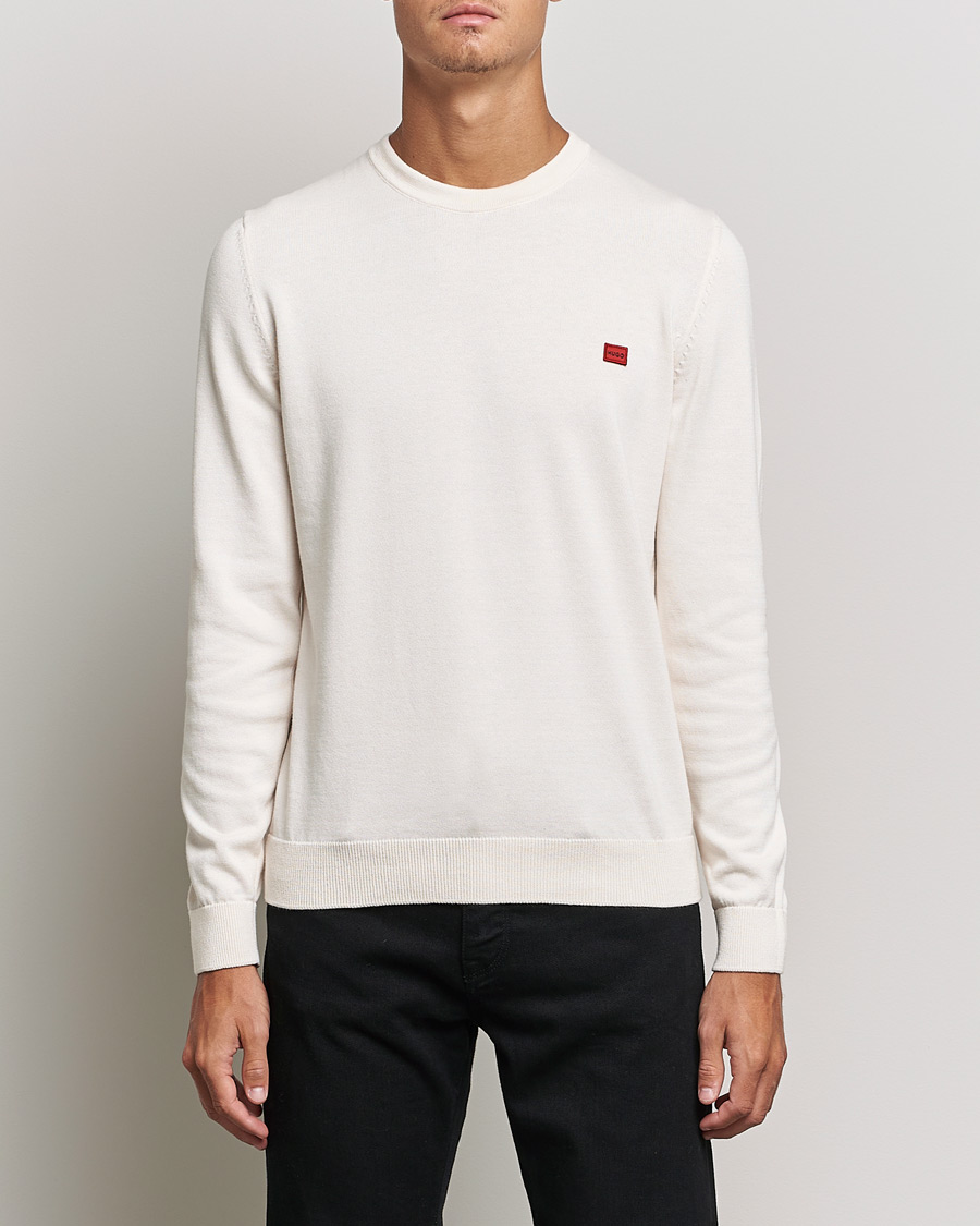 Men | Sweaters & Knitwear | HUGO | San Cassius Knitted Sweater Natural