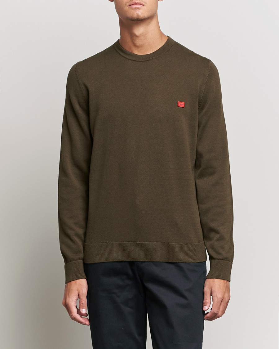 Men | Sweaters & Knitwear | HUGO | San Cassius Knitted Sweater Dark Green