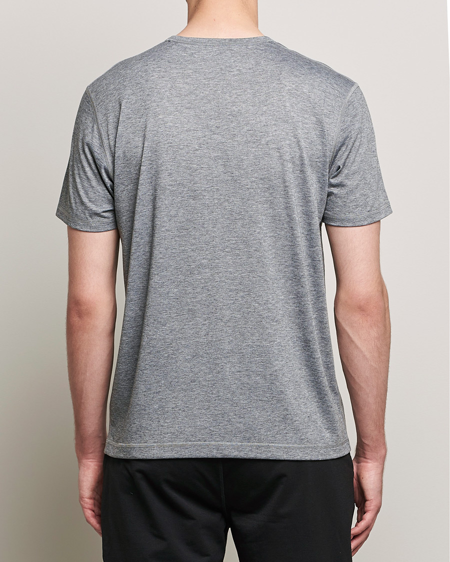 Men | T-Shirts | Sunspel | Active Tee Grey Melange