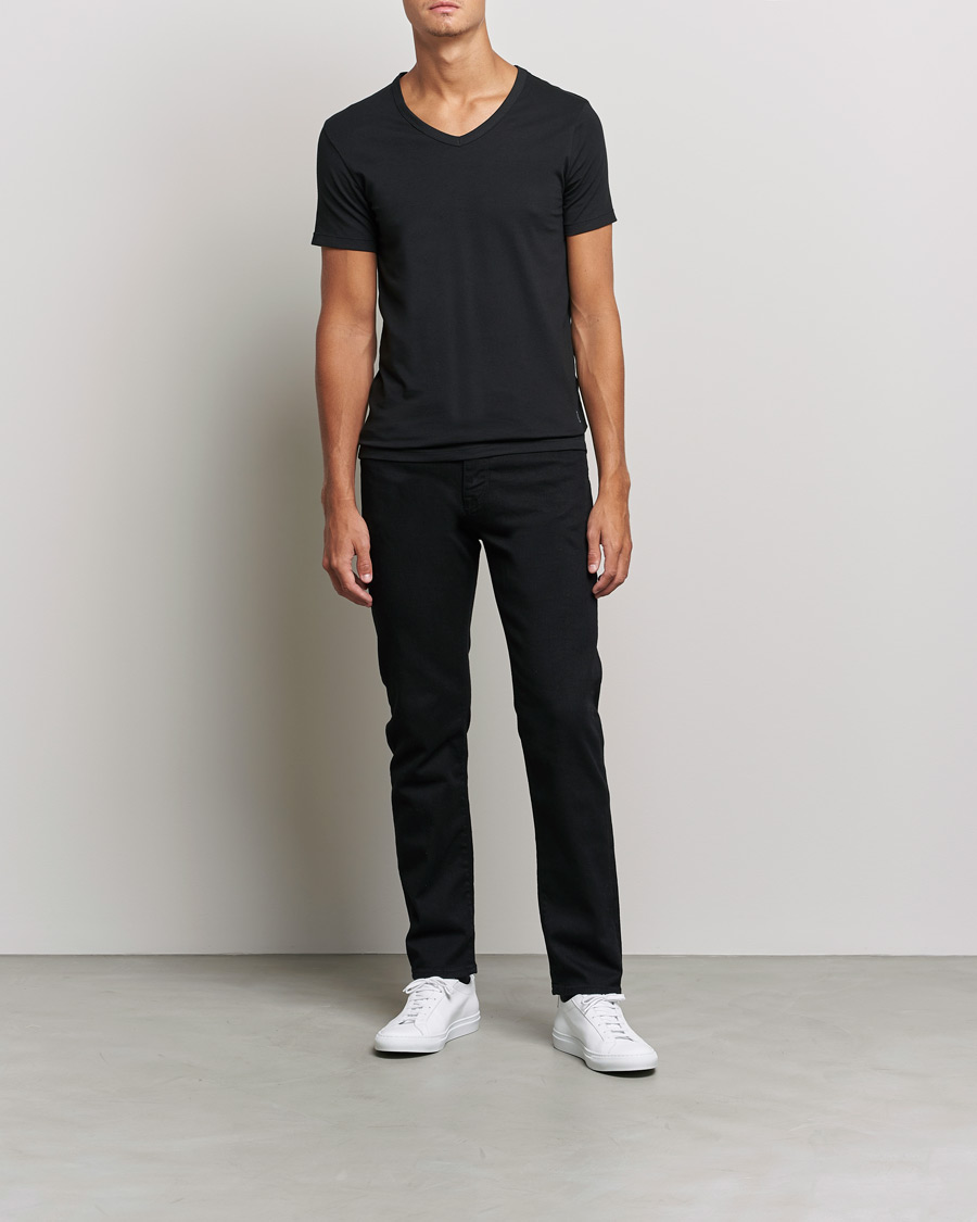 Men |  | BOSS | 2-Pack V-Neck Slim Fit T-Shirt Black