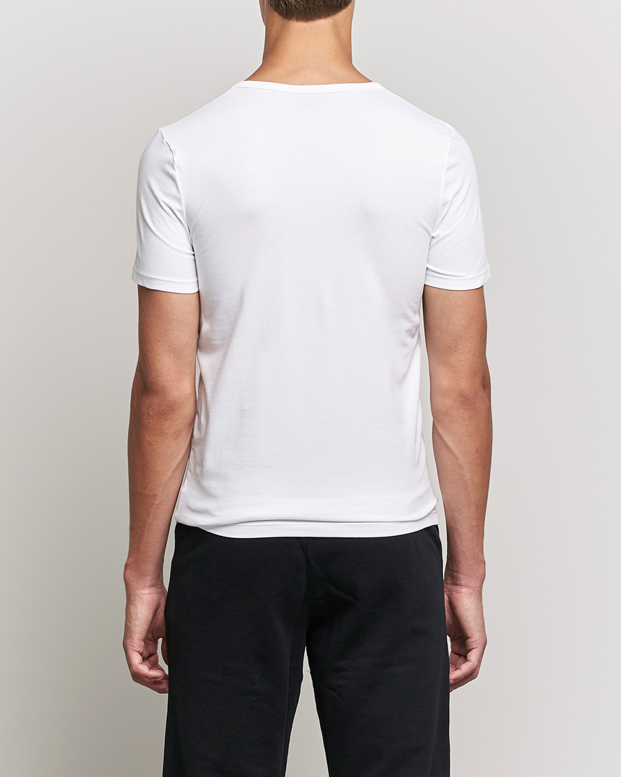 Men | T-Shirts | BOSS BLACK | 2-Pack V-Neck Slim Fit T-Shirt White