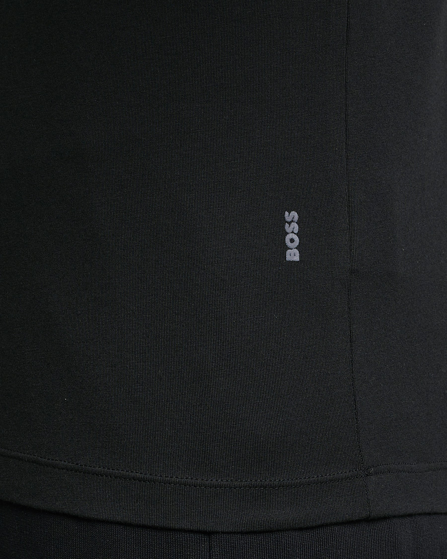 Men | T-Shirts | BOSS BLACK | 2-Pack Crew Neck Slim Fit T-Shirt Black