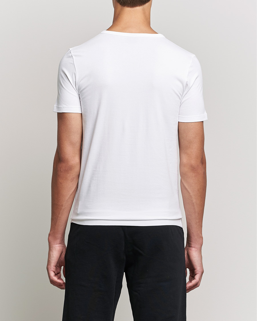 Men | T-Shirts | BOSS BLACK | 2-Pack Crew Neck Slim Fit T-Shirt White