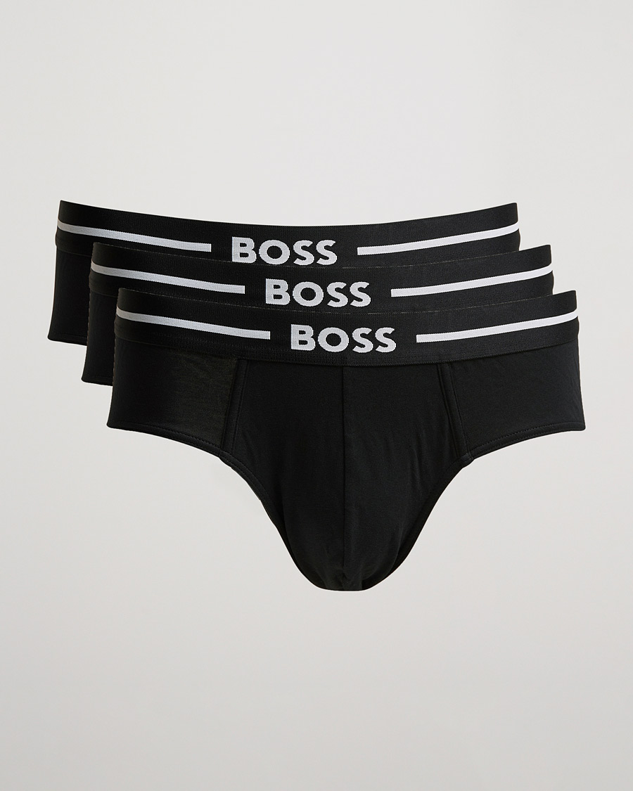 Men | Underwear & Socks | BOSS | 3-Pack Boxer Briefs Black