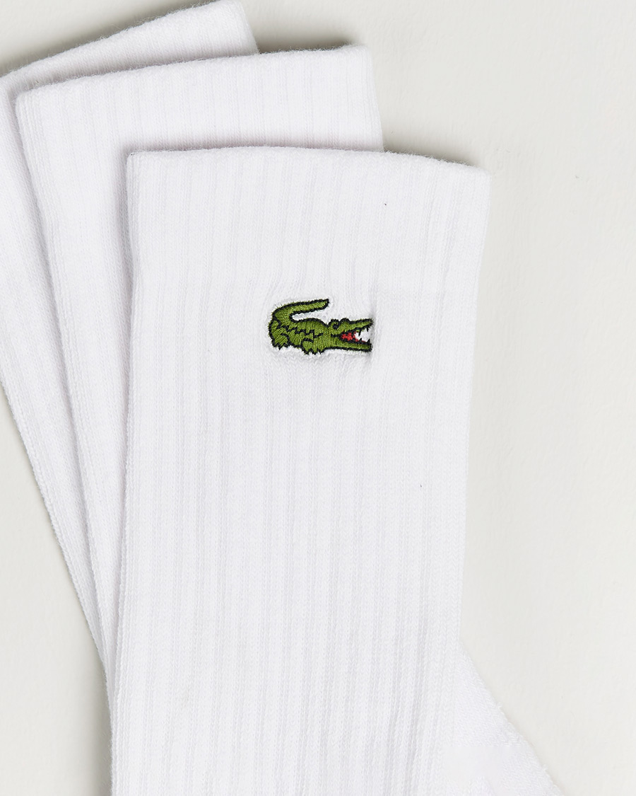 Men | Underwear & Socks | Lacoste Sport | 3-Pack Sport Socks White