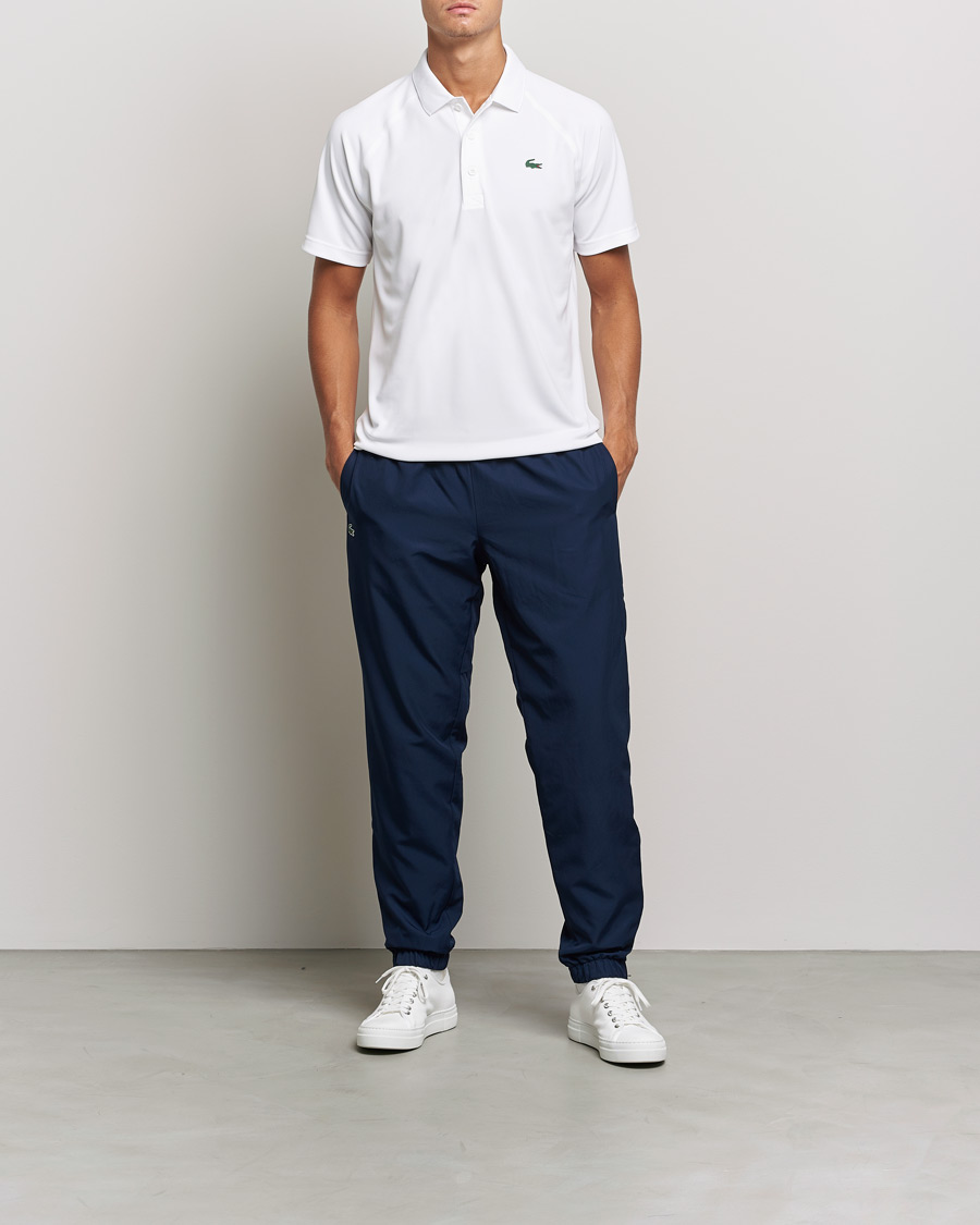 Men |  | Lacoste Sport | Performance Ribbed Collar Polo White