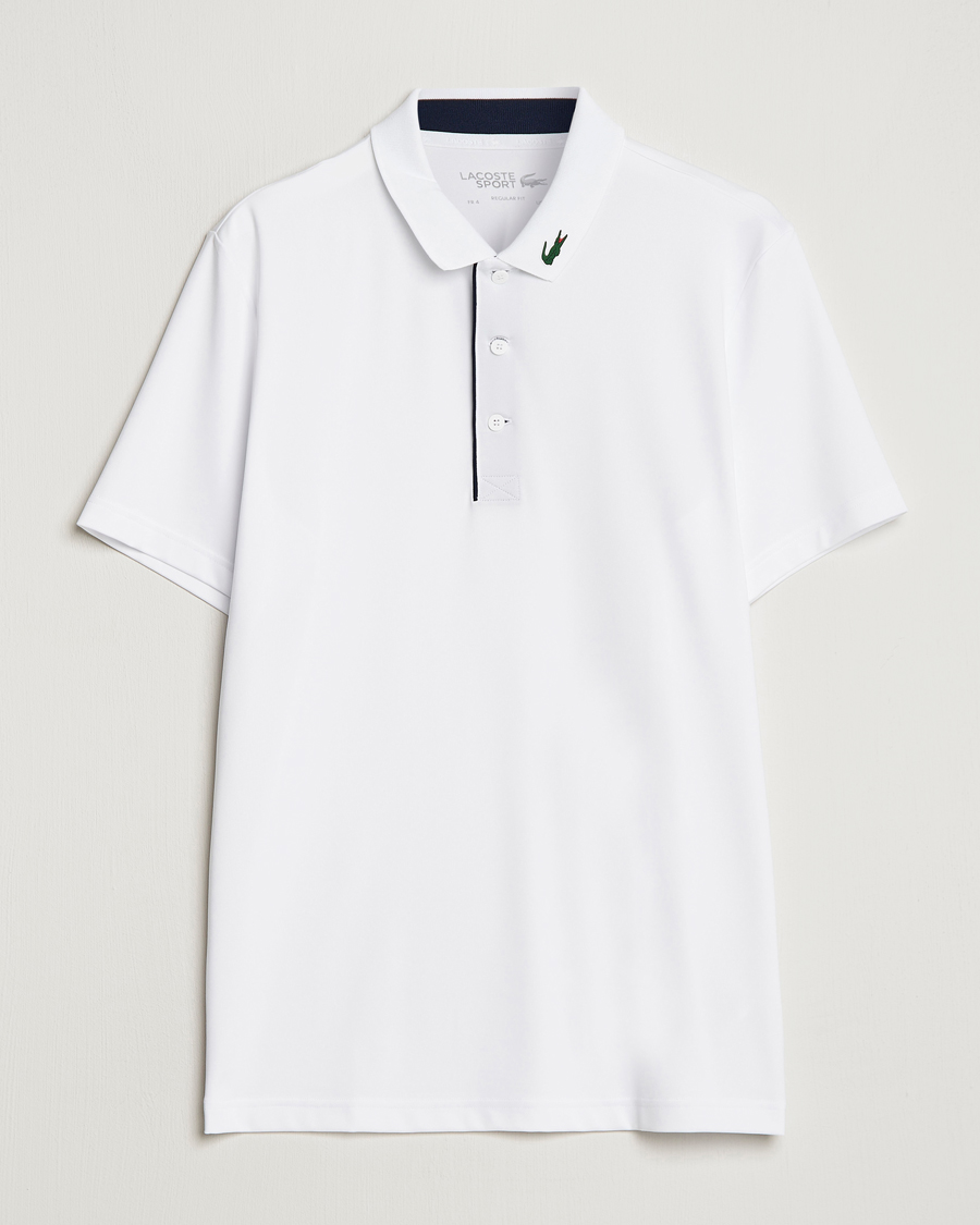 Men | Polo Shirts | Lacoste Sport | Jersey Golf Polo White/Navy