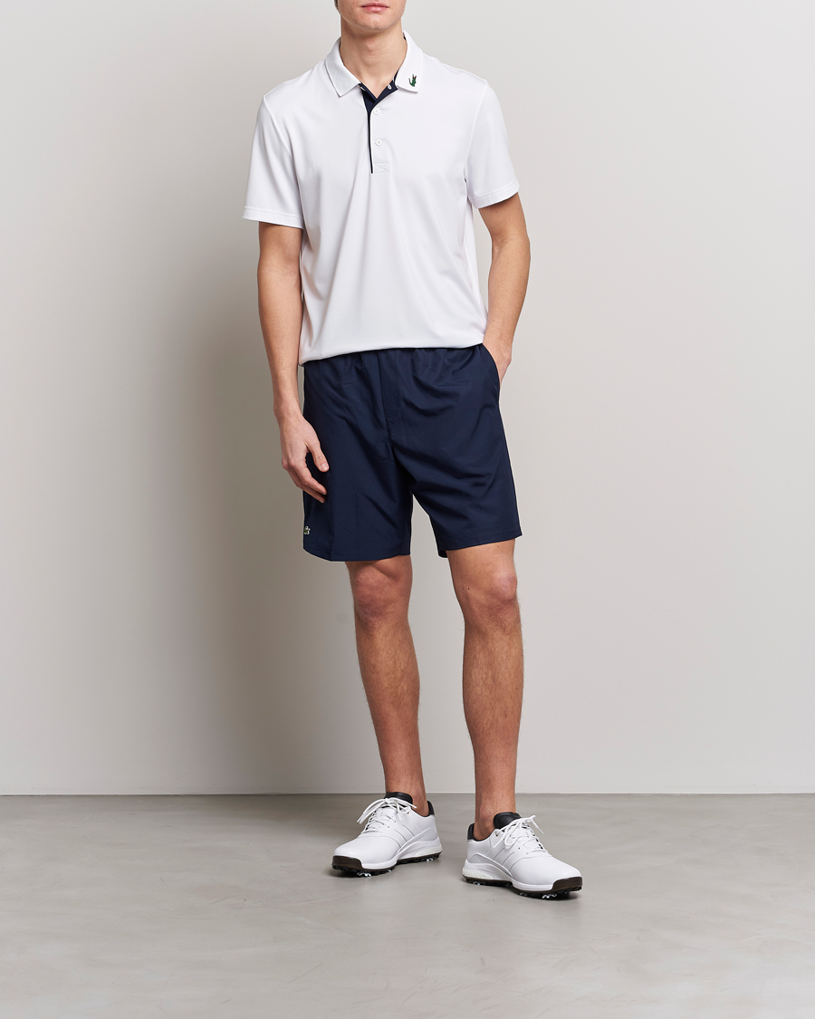 Men | Polo Shirts | Lacoste Sport | Jersey Golf Polo White/Navy