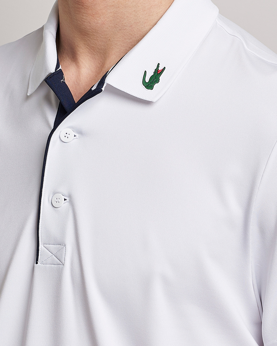 Men | Polo Shirts | Lacoste Sport | Jersey Golf Polo White/Navy