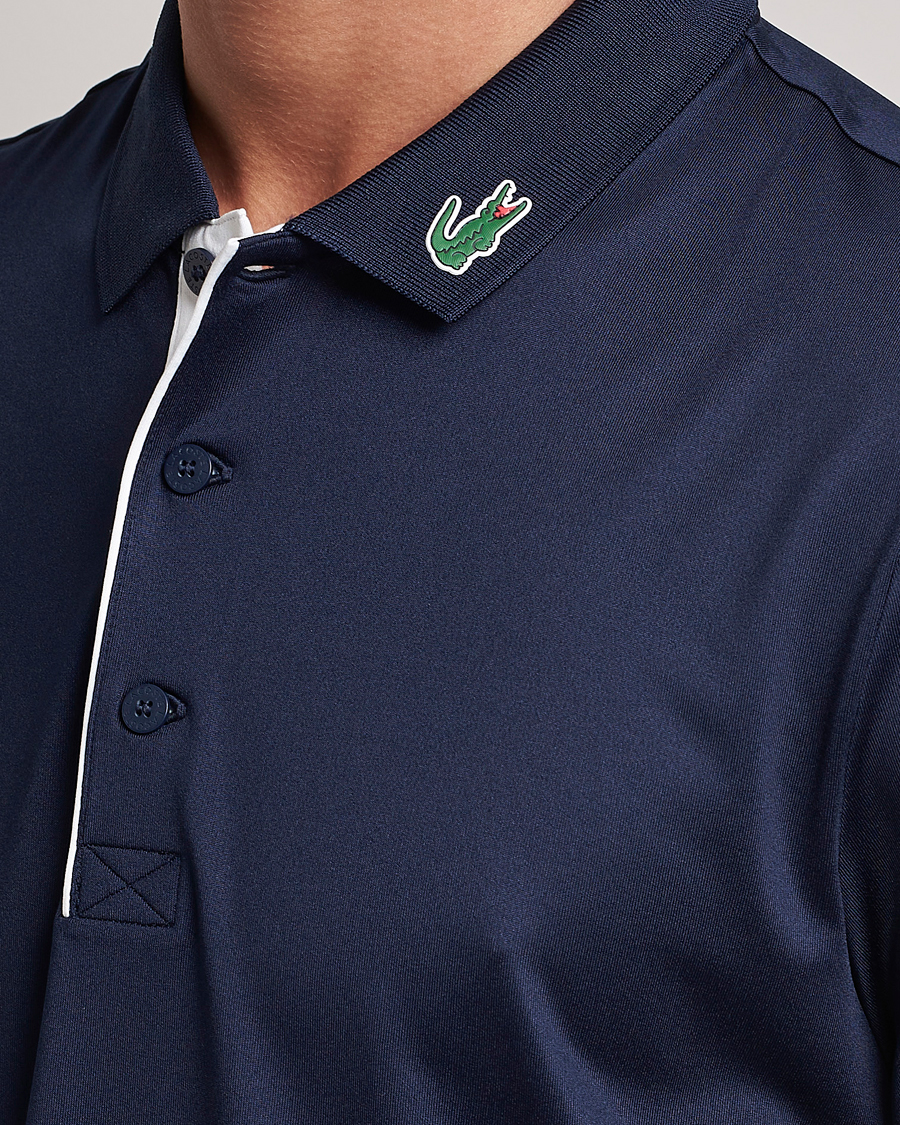 Men | Polo Shirts | Lacoste Sport | Lacoste Jersey Golf Polo Navy Blue/White