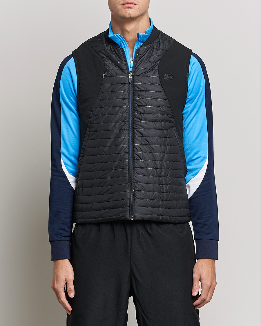 Men | Coats & Jackets | Lacoste Sport | Reversible Performance Vest Black/Blue