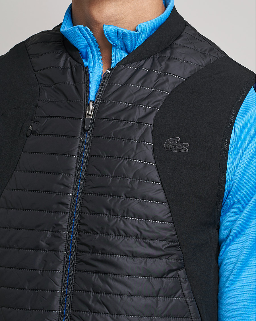 Men | Coats & Jackets | Lacoste Sport | Reversible Performance Vest Black/Blue