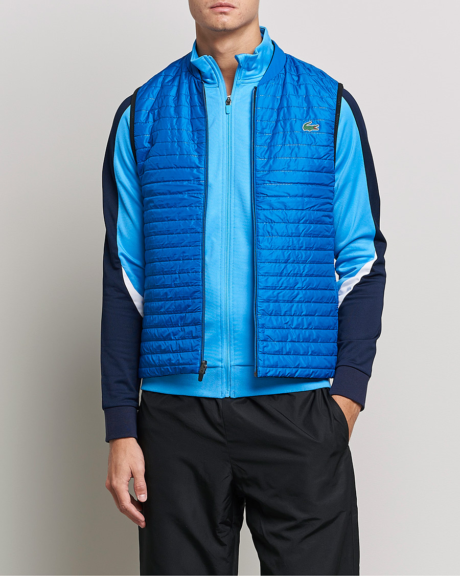 Men | Coats & Jackets | Lacoste Sport | Reversible Performance Vest Black/Blue