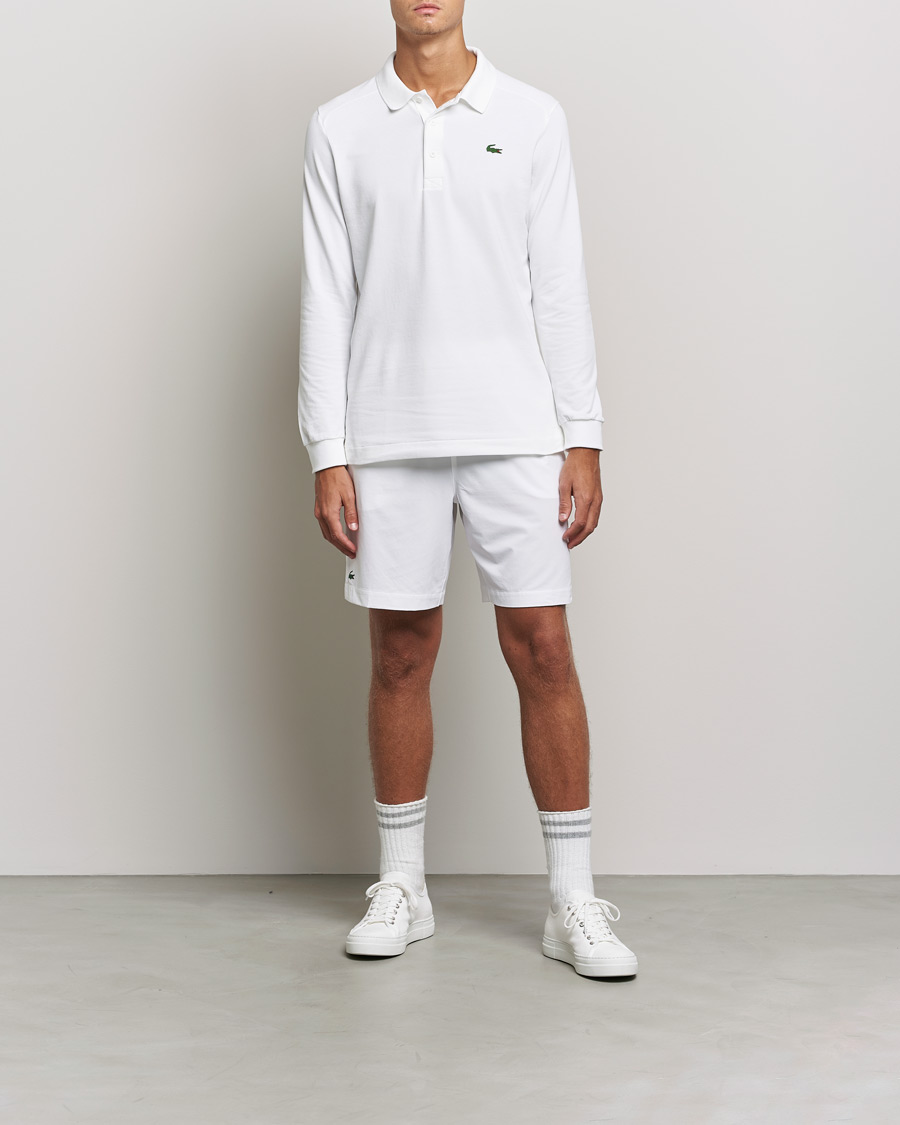 Men | Shorts | Lacoste Sport | Performance Shorts White/Navy Blue