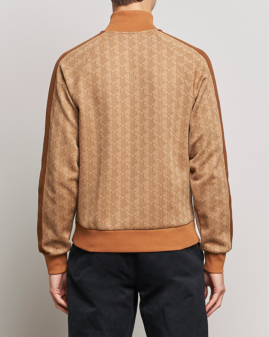 Men | Sweaters & Knitwear | Lacoste | High Neck Zip Mongram Jacuard Sweatshirt Viennese