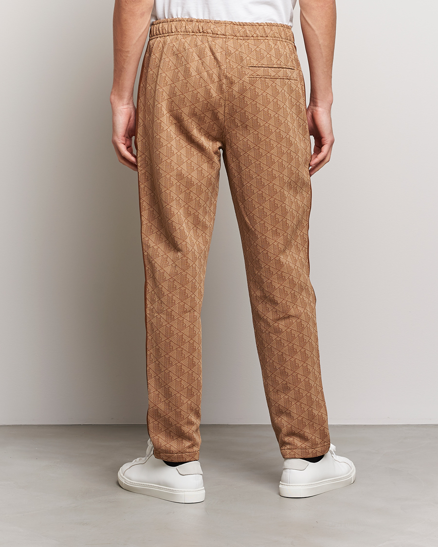 Men | Trousers | Lacoste | Monogram Cotton Jacuard Tapered Trackpants Viennese
