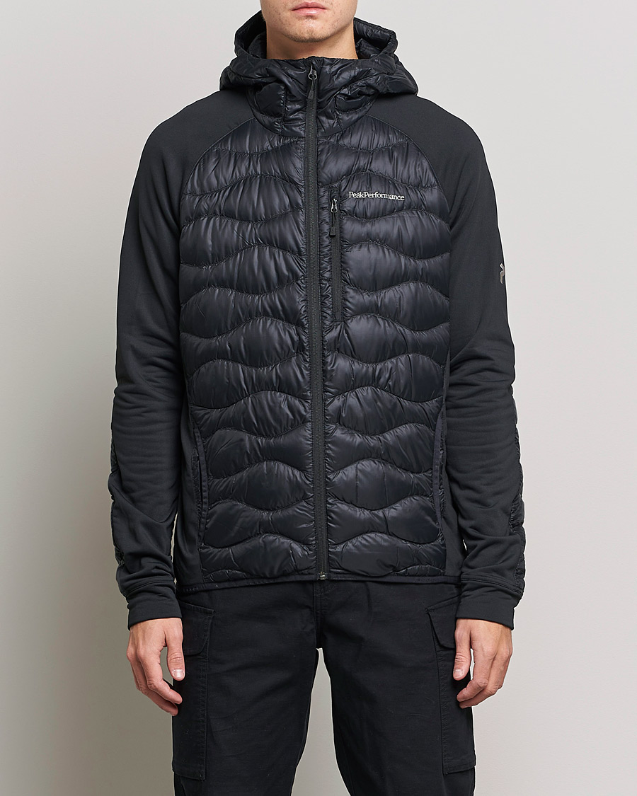 Men | Coats & Jackets | Peak Performance | Helium Down Hybrid Hood Jacket Black