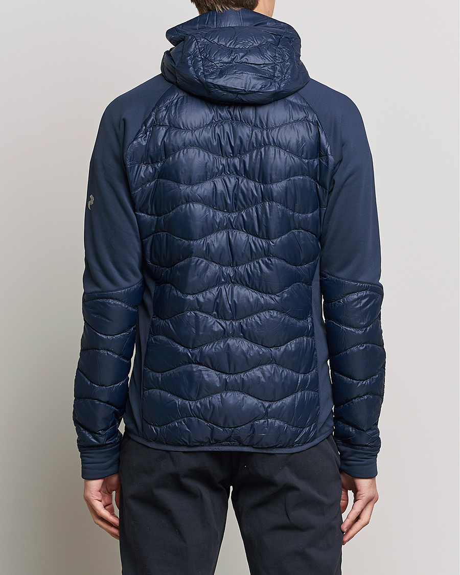 Men | Coats & Jackets | Peak Performance | Helium Down Hybrid Hood Jacket Blue Shadow