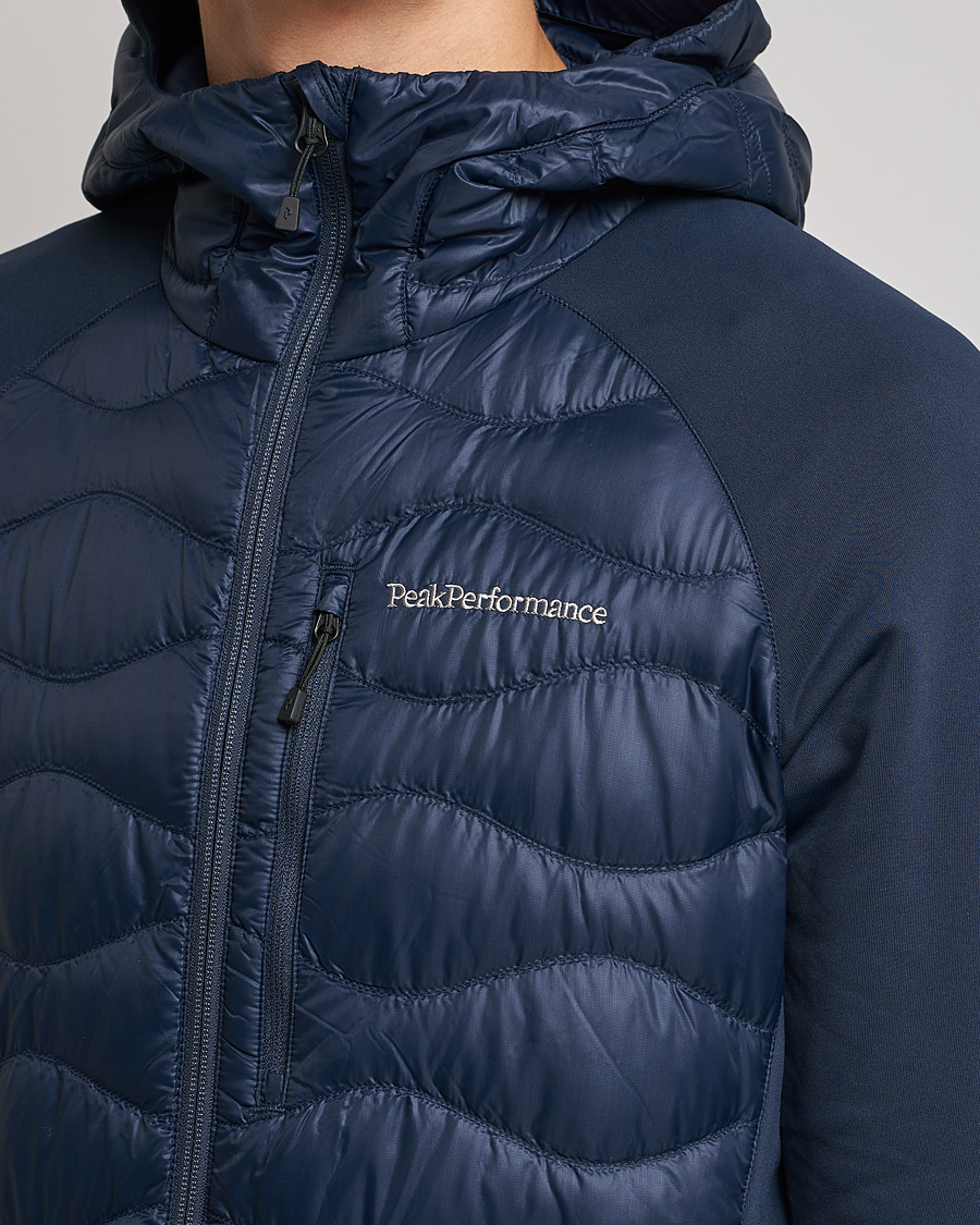 Men | Coats & Jackets | Peak Performance | Helium Down Hybrid Hood Jacket Blue Shadow