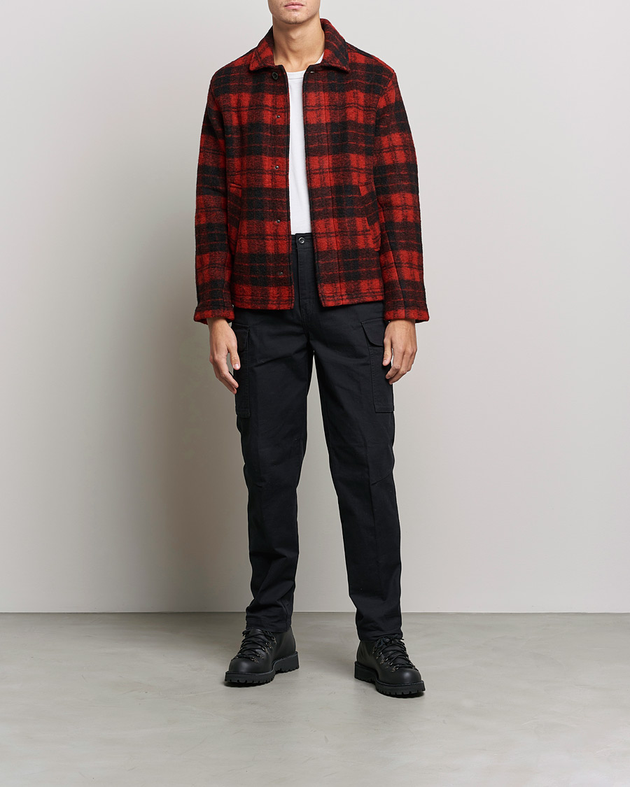 Men | Shirts | Peak Performance | Wool Overshirt Checked Red