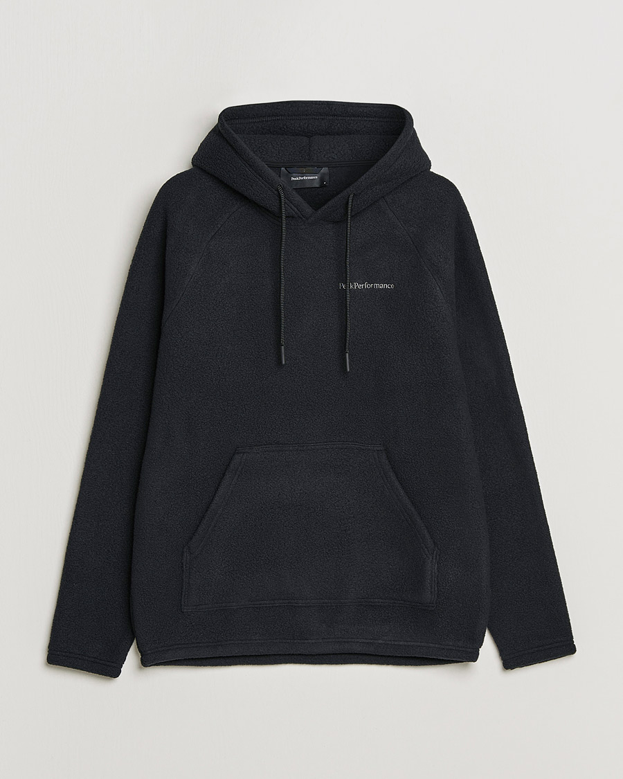 Men | Sweaters & Knitwear | Peak Performance | Fleece Hood Black