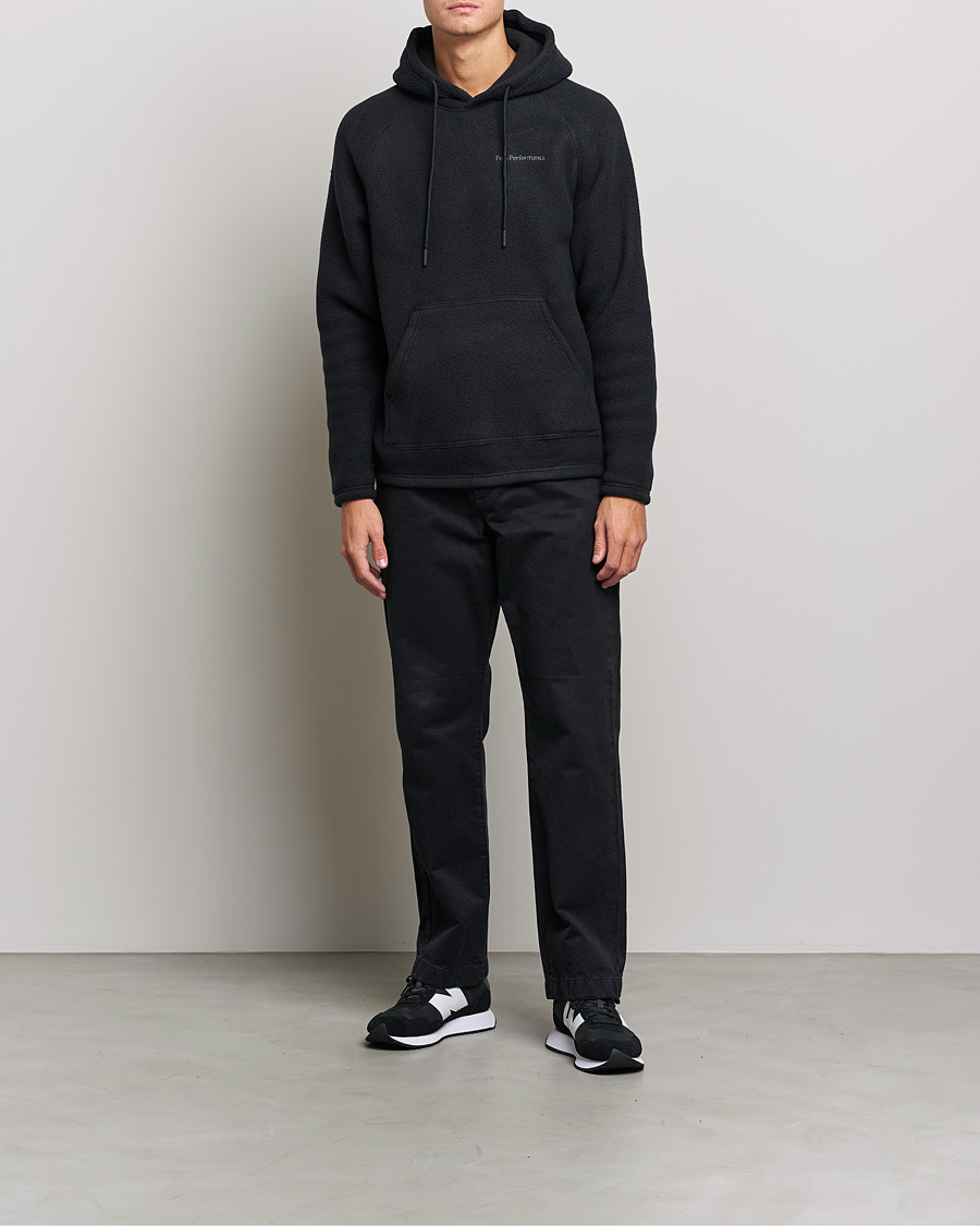 Men | Sweaters & Knitwear | Peak Performance | Fleece Hood Black