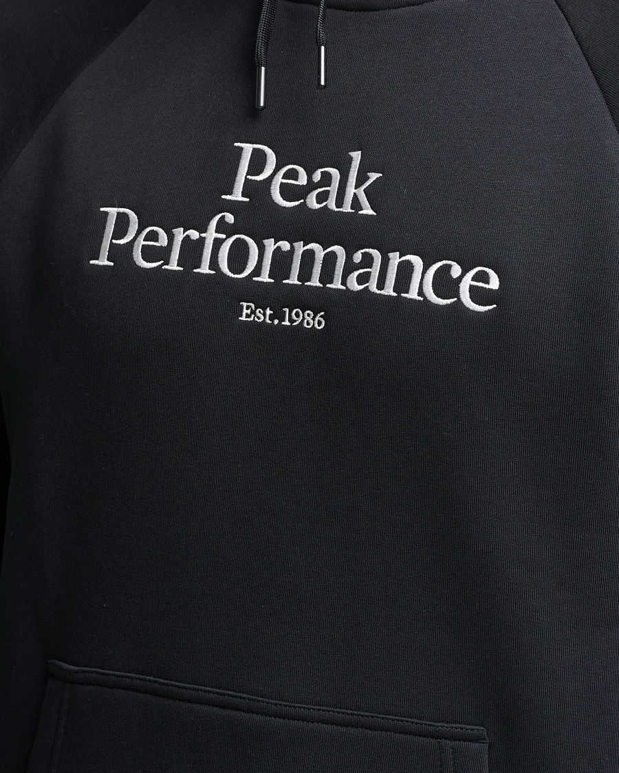 Men | Sweaters & Knitwear | Peak Performance | Original Logo Hoodie Black
