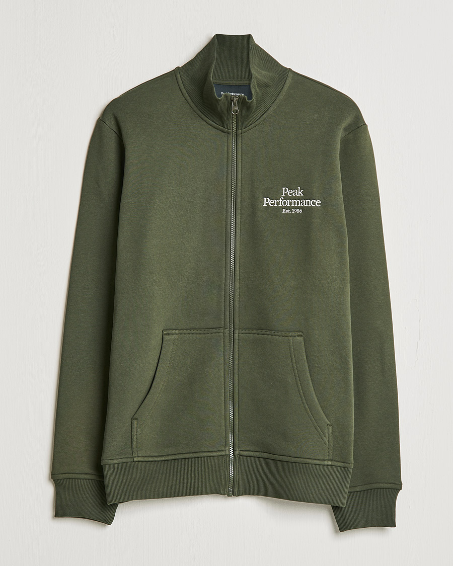 Men | Sweaters & Knitwear | Peak Performance | Original Zip Forest Night