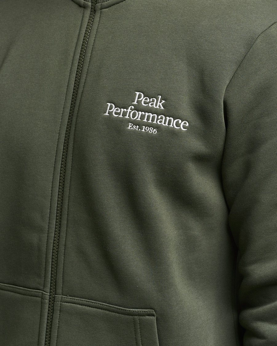 Men | Sweaters & Knitwear | Peak Performance | Original Zip Forest Night