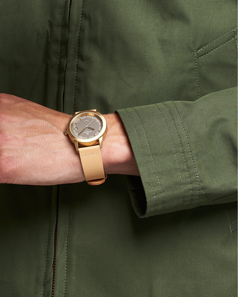 Men | Skultuna 37mm Automatic Brass Grey Dail | Skultuna | 37mm Automatic Brass Grey Dail