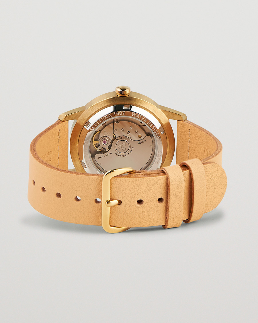 Men | Skultuna 37mm Automatic Brass Grey Dail | Skultuna | 37mm Automatic Brass Grey Dail