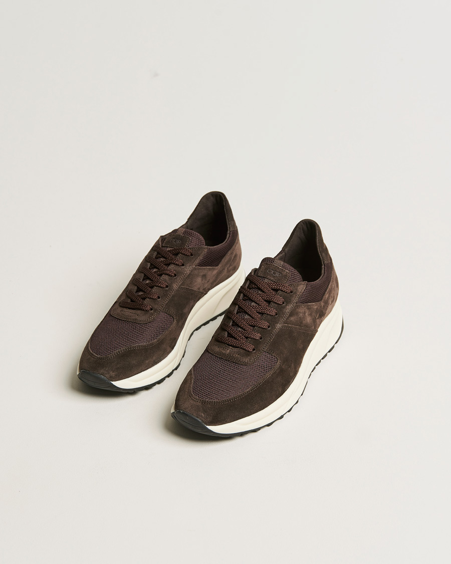 Men | C.QP Stride Suede/Nylon Runner Dark Brown | CQP | C.QP Stride Suede/Nylon Runner Dark Brown