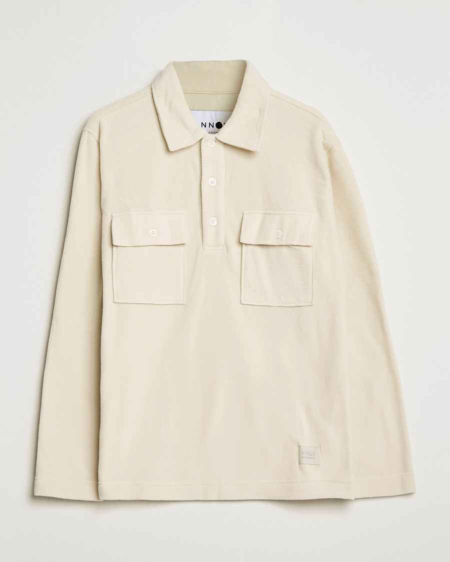 Men | Sweaters & Knitwear | NN07 | Vinny Micro Fleece Polo Ecru