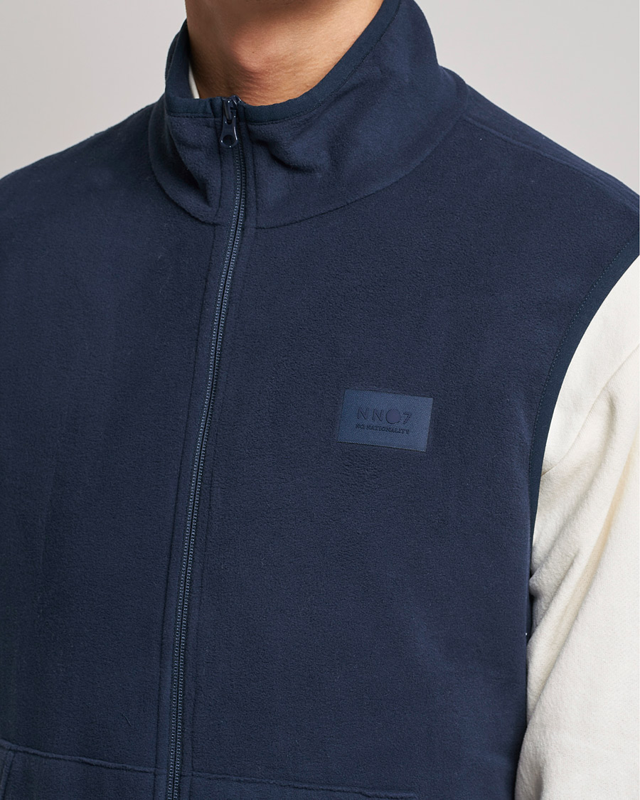 Men | Sweaters & Knitwear | NN07 | Vinny Micro Fleece Vest Navy