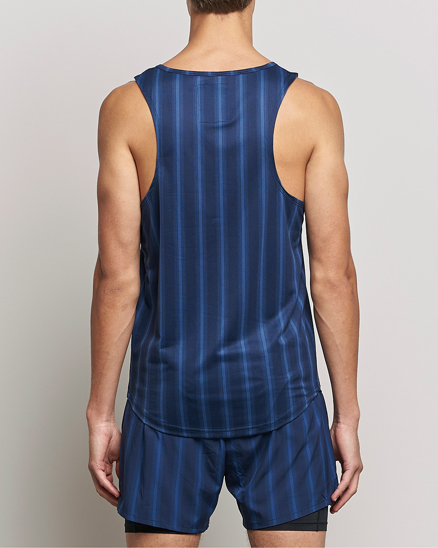 Men | T-Shirts | NN07 | Combat Singlet Navy Stripe